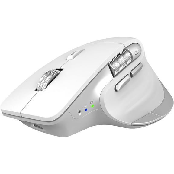 Wireless Bluetooth Mouse, Ergonomic Rechargeable Silent Mouse with Multi-Device, Adjustable DPI, Flying Scroll & Thumb Wheel