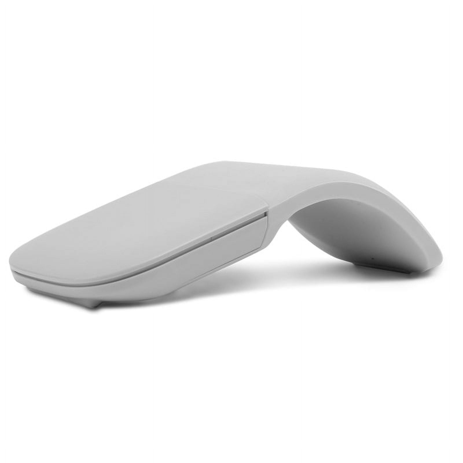 Wireless Bluetooth Mouse for Surface Laptop, Arctouchmouse Foldable Rechargeable Mouse with USB Receiver & Touch Scroll, Slim Travel Computer Accessory