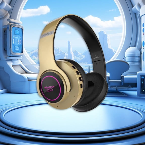Wireless Bluetooth Noise Cancelling Headphones - Personalized Spatial Audio, USB-C Lossless Audio, Apple & Android Compatibility, Up to 40 Hours Battery Life(Gold)