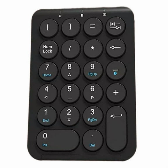 Wireless Bluetooth Number Pad 22 Keys Wireless Financial Accounting Numeric Keypad External Numpad Keyboard for Laptop