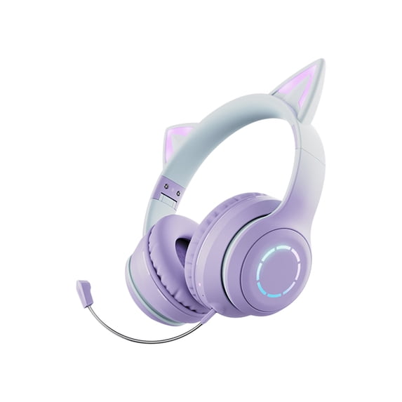 Wireless Bluetooth On-Ear Headphones, ios & Android Compatible, Up to 50 Hours of Battery Life,Purple