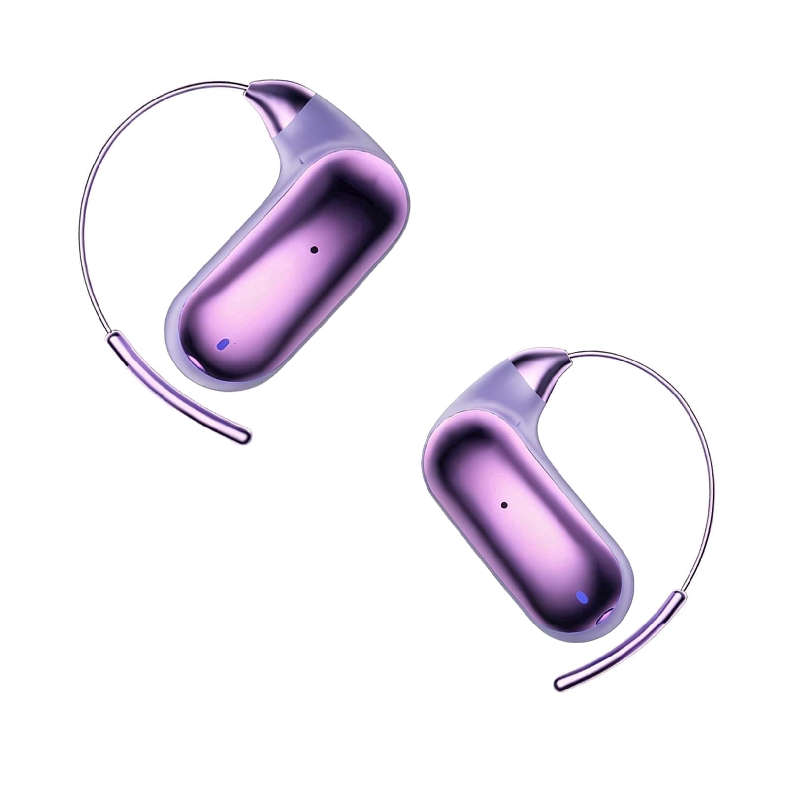 Wireless Bluetooth Open Ear Headphones Air Conduction Earbuds That Don't go in Your Ear with Over-Ear Hooks Running Headphones Over Open Ear Earbuds