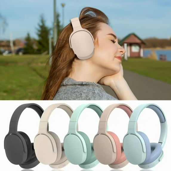 Wireless Bluetooth Over-Ear Headphones, HiFi Stereo Sound with 50mm Drivers, Foldable Design for Travel, 20-Hour Playtime, Bluetooth 5.1, Includes AUX Cable & USB Charging Cable