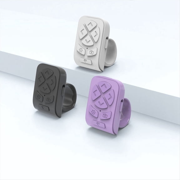 Wireless Bluetooth Remote Control Fingertip Remote Control Ring Page Turner Rolling Ring for Phones Tablets Cameras B