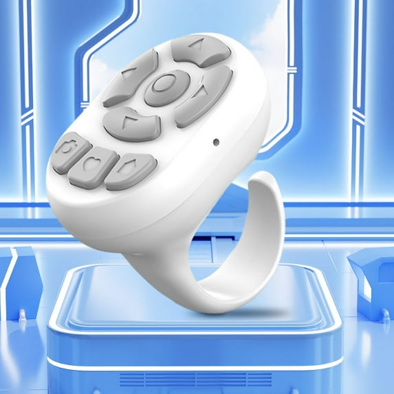 Wireless Bluetooth Remote Control for Short Video, Selfie Taker, Ebook Page Turner, Fingertip Control Remote, Lazy Remote for Videos and Photos, Smart Remote