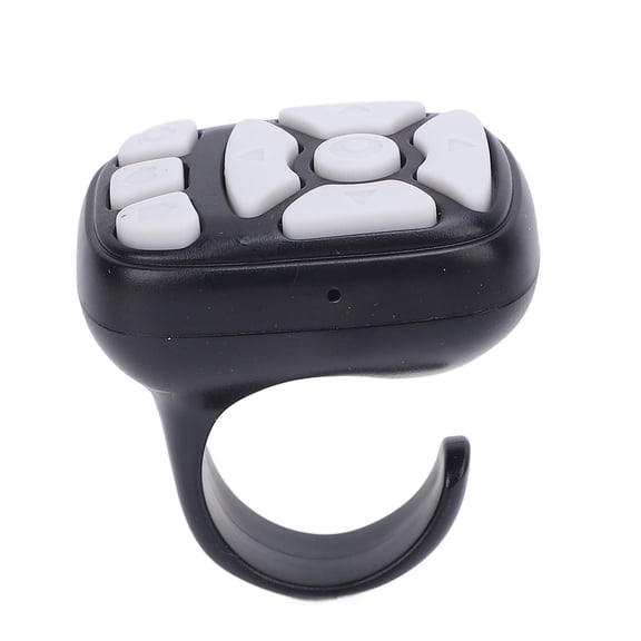 Wireless Bluetooth Remote Control for TikTok Page Turning and Camera Shutter, Black (10 in / 25.4 cm)