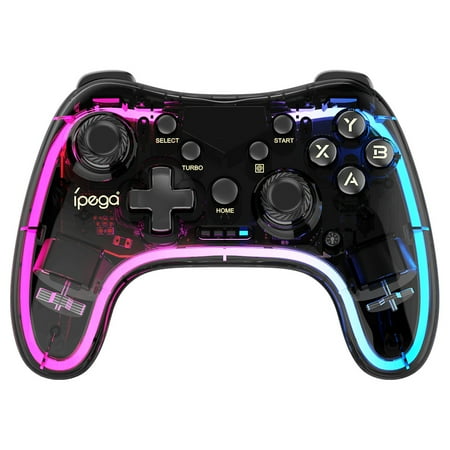 Wireless Bluetooth Remote Grip with RGB Breathing Light - Direct-Connect for PS4/PS3/PC & Mobile Phones, Ergonomic Gaming Controller Accessory for Multi-Platform Play