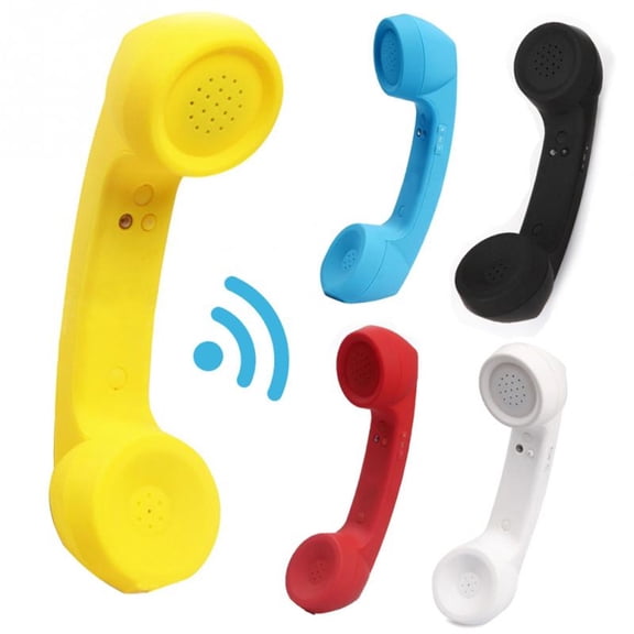 Wireless Bluetooth Retro Receiver Anti Radiation Telephone Handset External Microphone