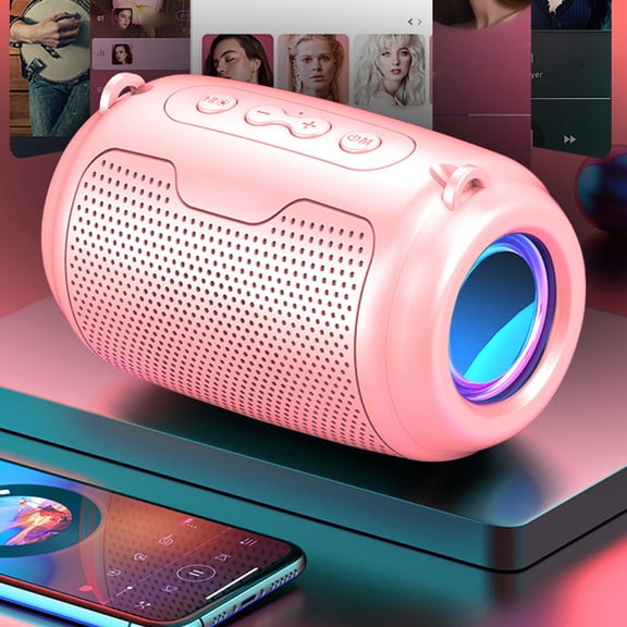 Wireless Bluetooth Speaker,5W TF Card U Disk FM Radio 360° Surround Sound Subwoofer,Bluetooth 5.0 TWS Pairing AI Voice Control Portable Outdoor Home,800mAh 6H Playtime