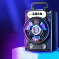 thumbnail image 1 of Wireless Bluetooth Speaker with Karaoke Mic,4-Inch Lightweight Subwoofer,10W Power,4 Playback Modes,10m Stable Connection,4-5H Playtime,Portable Outdoor/Home Use, 1 of 4