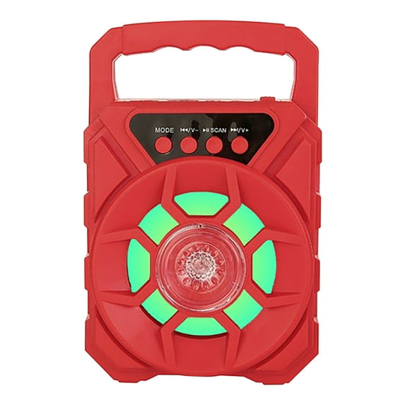 Wireless Bluetooth Speaker, Portable Light MP3 Music Player, Sports Party Speaker, TFCard/AUX Cable/USB Flash Drive, Bluetooth 5.0+EDR, Colorful Lights, 800mAh Battery, for Outdoor Indoor