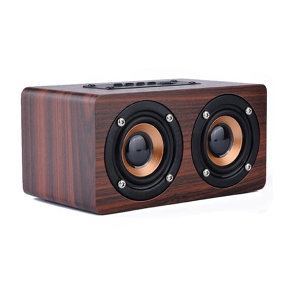 Wireless Bluetooth Speaker Portable Mini Card Wooden A-udio Phone Walkman Subwoofer Desktop Speaker