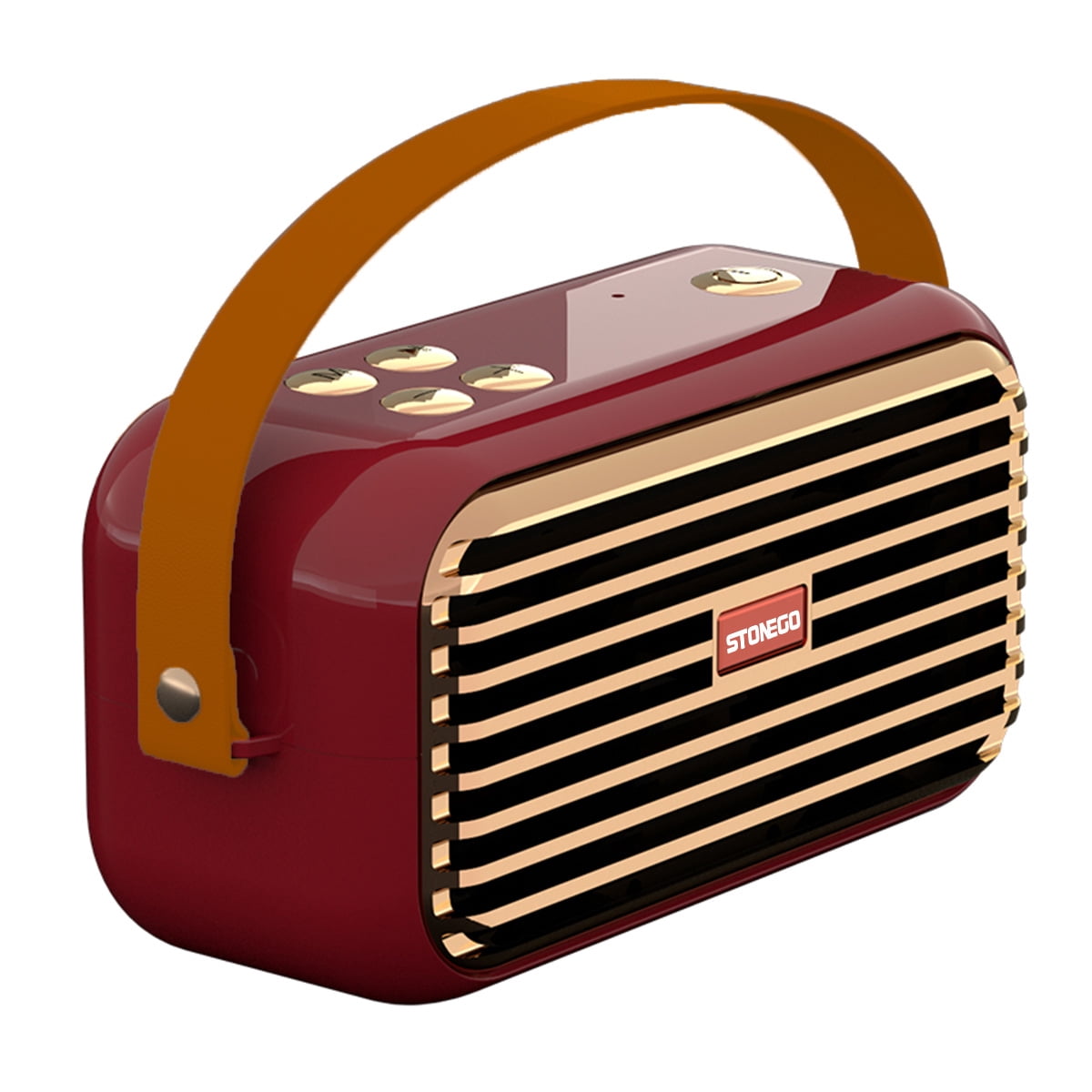 Wireless Bluetooth Speaker, Stereo Sound, Enhanced Bass and Treble - TWS Bluetooth 5.0 Connection, Support TF Card, USB and AUX Audio Input - High Quality Audio for Home, Office and Outdoor Use