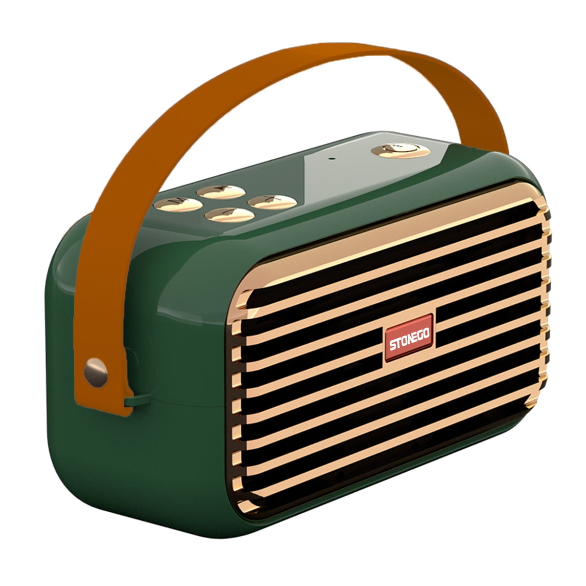 Wireless Bluetooth Speaker, Stereo Sound, Enhanced Bass and Treble - TWS Bluetooth 5.0 Connection, Support TF Card, USB and AUX Audio Input - High Quality Audio for Home, Office and Outdoor Use