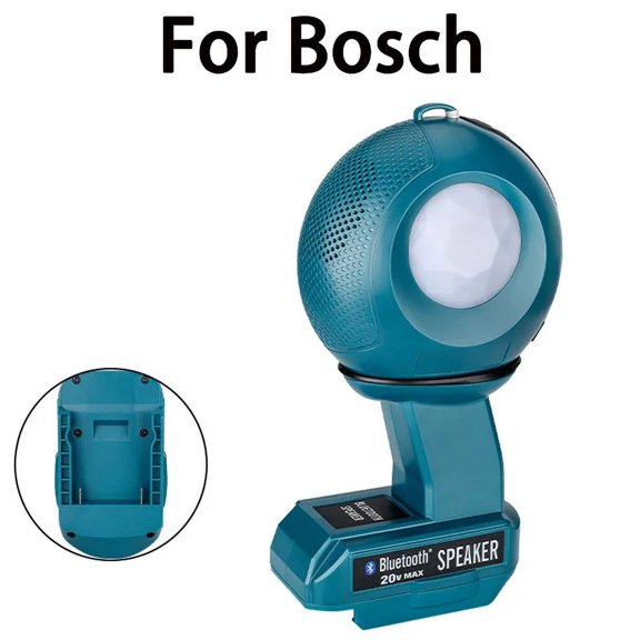 Wireless Bluetooth Speaker Stero Player Loudspeaker For Makita/Dewalt/Milwaukee/Bosch/Ryobi/Craftsman 18V 20V Li-ion Battery