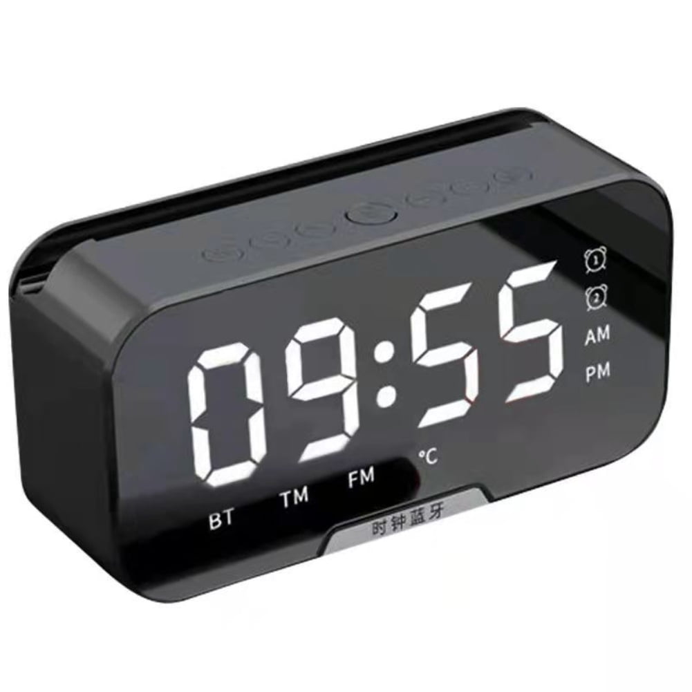 Wireless bluetooth speaker with fm radio mini portable card mirror