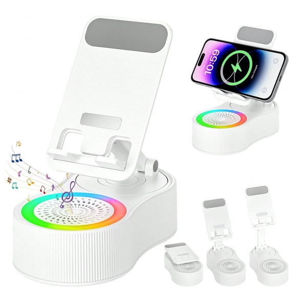 Wireless Bluetooth Speaker With Mobile Phone Holder, High-Fidelity Sound Quality Subwoofer