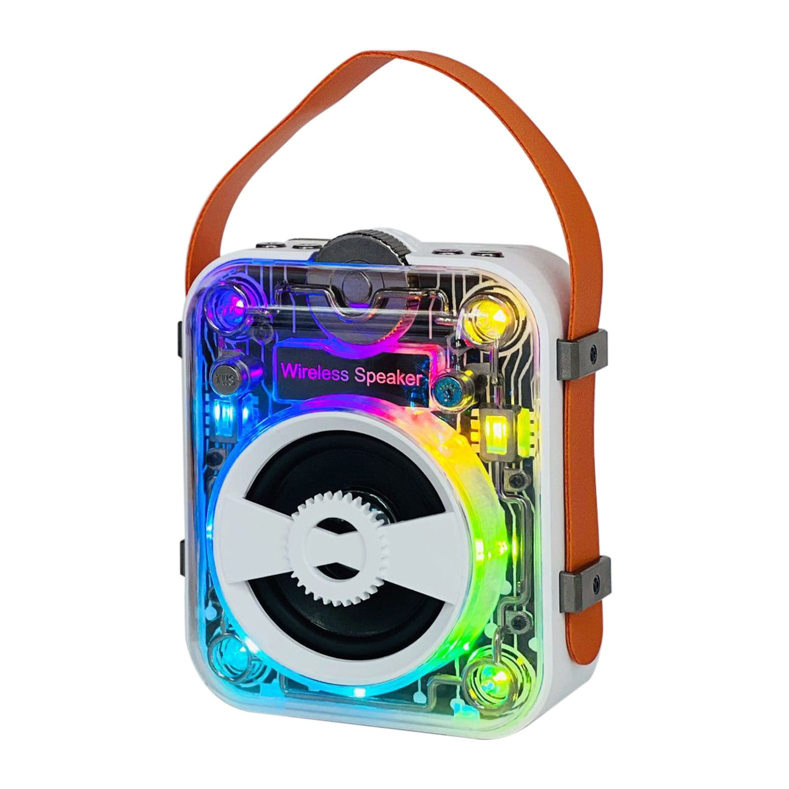 Wireless Bluetooth Stereo Punk Mechanical Handheld Subwoofer Rgb Lights ...