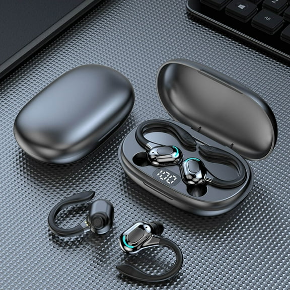 Wireless Bluetooth Translation Earbuds 144 Language Translator Earbuds, Sports Bluetooth 5.3 Headphones Ear Buds with Earhooks Translation Language Device