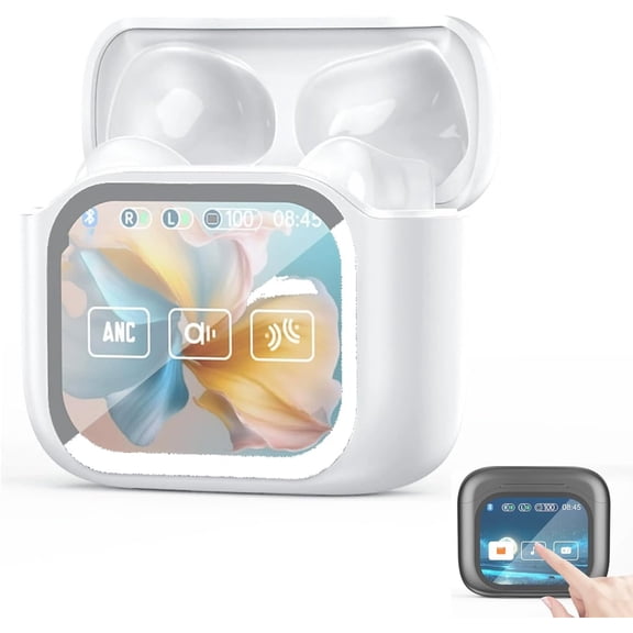 Wireless Bluetooth Translation Earphone with LED Display Screen Fit iOS & Android, Real Time Translator Earbuds 144 Languages, AI Noise Reduction, Waterproof Sport Headset Travel Work