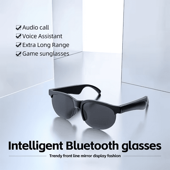 Wireless Bluetooth earphones, smart glasses, sports driving sunglasses, outdoor sunglasses, ear hooks, open earphones for men and women