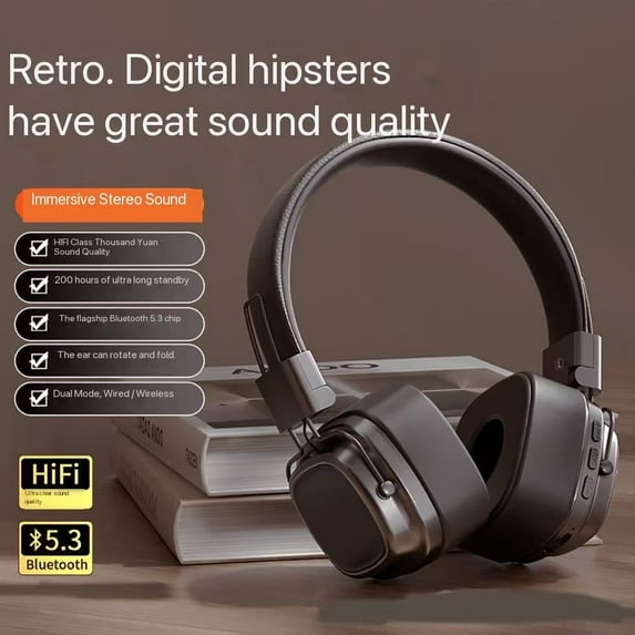 Wireless Bluetooth headsets Gaming Sports Retro Headsets High Sound Quality Headphones 50% off Clearance!