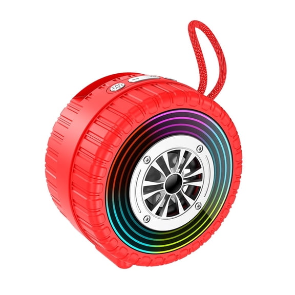 Wireless Bluetooth speaker, mini tire speaker, colorful dazzling wireless sound system