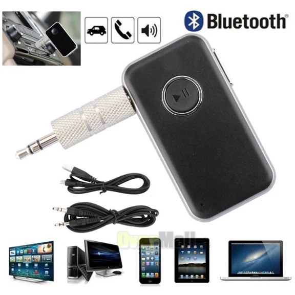 Wireless Bluetooth4.1 Aux Audio Music Adapter Receiver Handsfree Car Home Stereo
