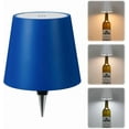 thumbnail image 1 of Wireless Bottle Lamp,Wireless Liquor Bottle Lamps Shade for Any Bottle,Rechargeable 3 Color Stepless Dimming LED Wine Lights,Touch Control Desk Kit for bar & Restaurant - Blue, 1 of 10