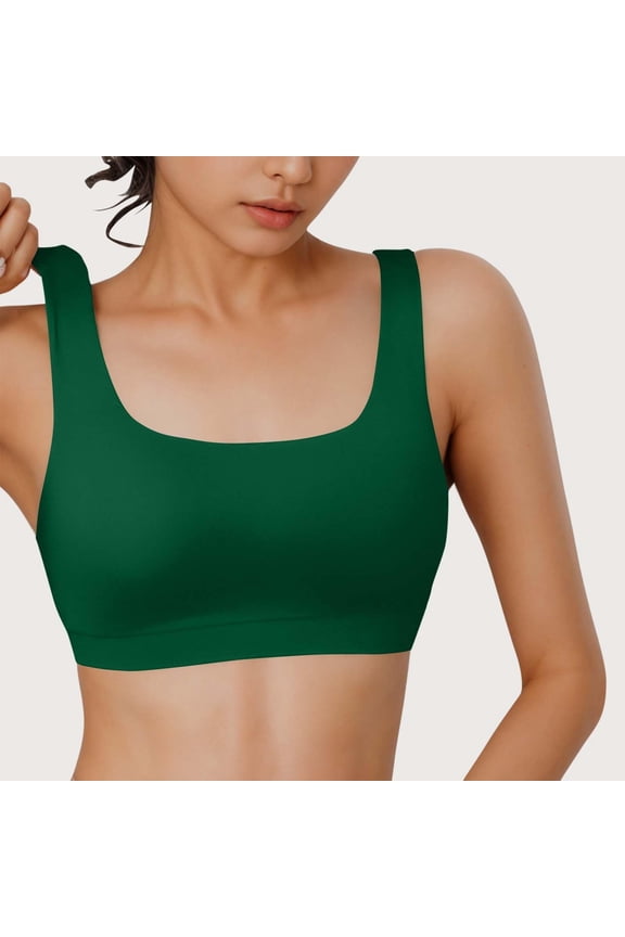 Wireless Bra for Women, Soft Post Surgery Seamless Cup Full Coverage Supportive Breathable Bra Seamless Push Up Breathable Bra Bust Shaping Wirefree Bra Thin Underwear, Green