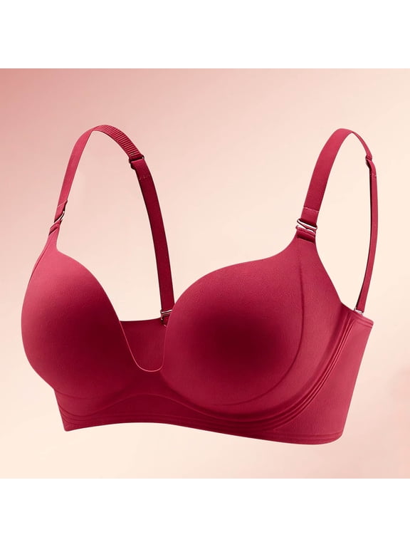 Wireless Bra for Women, Breathable Daily Bra with Convertible Straps and Removable Pads, Lightweight Push Up Bra for Everyday Wear