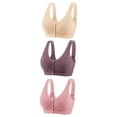 thumbnail image 1 of Wireless Bra for Women No Underwire Bra Feature V-Neck Nursing Bra Style W-1002 Pinks S, 1 of 2
