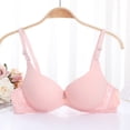 thumbnail image 1 of Wireless Bra for Women Seamless No Underwire Comfort Bra Full Coverage Soft Support Everyday Lounge Bra Pink 32, 1 of 9