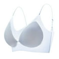 thumbnail image 1 of Wireless Bra for Women Seamless V Neck Padded Bralette Comfortable Stretch Sleep Bra Soft Lounge Bra Everyday Wear, 1 of 8