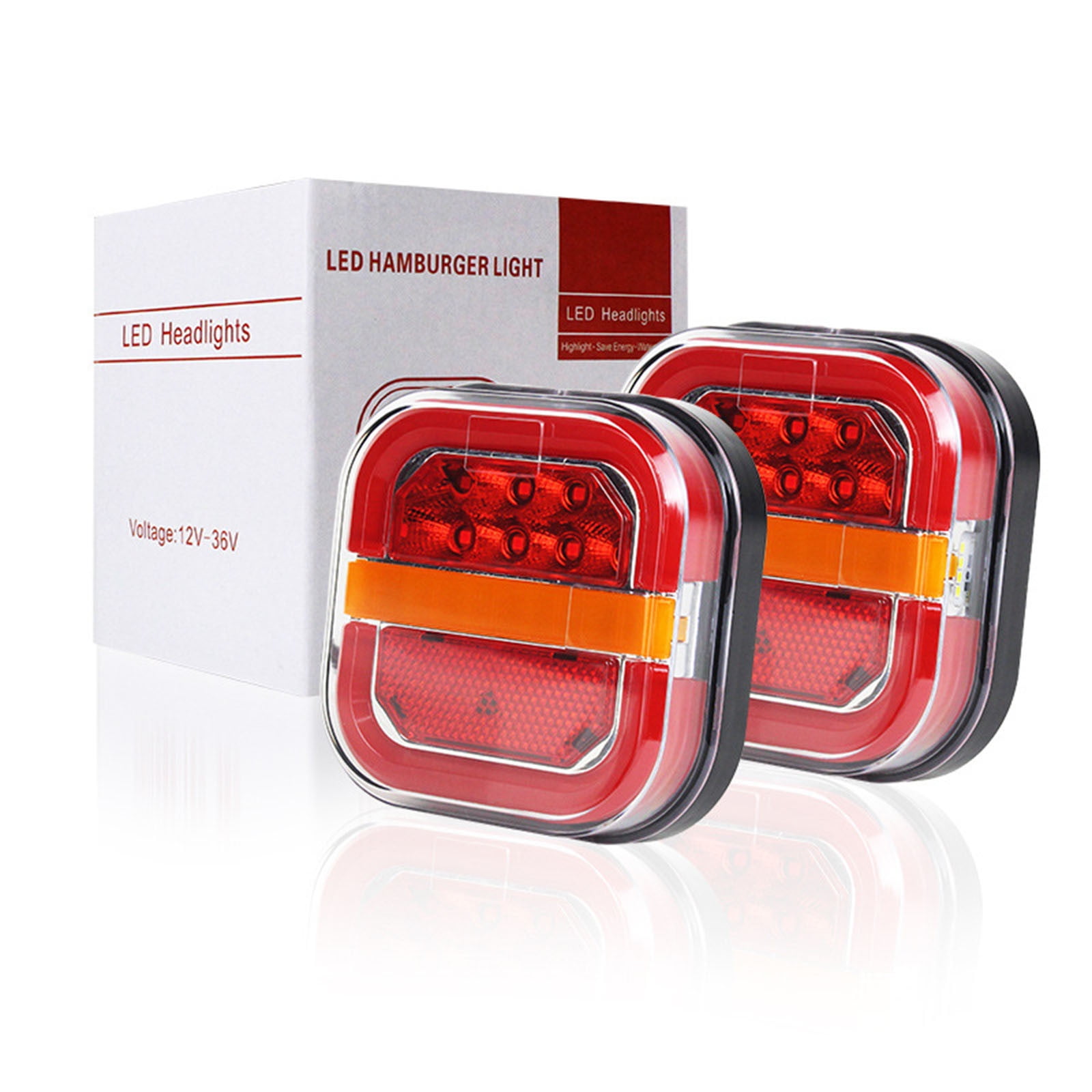 Wireless Brake Lights for Trailer, 2025 New Wireless Trailer Lights for Towing, Magnetic Wireless Led Trailers Rear Lights Kit with Brake and Turn Signals, Waterproof