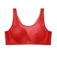thumbnail image 1 of Wireless Bralette for Women Comfort Bra Bralette Lace Tank Top Soft Full Coverage Push up Padded Bralettes Women Bras Under 5, 1 of 5