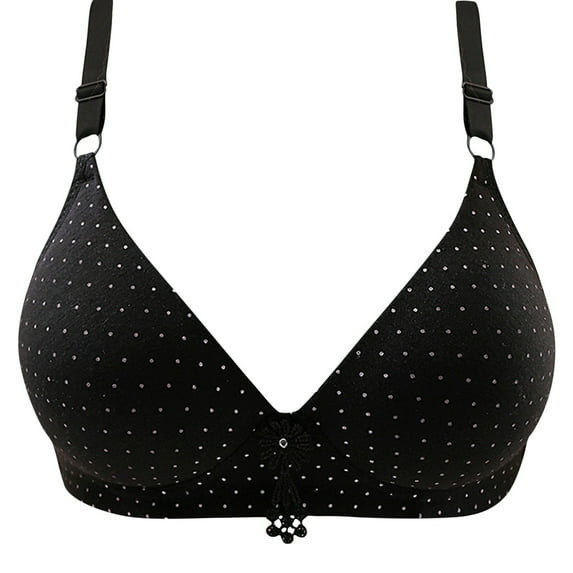 Wireless Bras New Women's Push up Wireless Bra Comfort Support No Underwire Bras Comfortable Wirefree Bralette Everyday Underwear Women Bra Wireless Comfort Bra Black