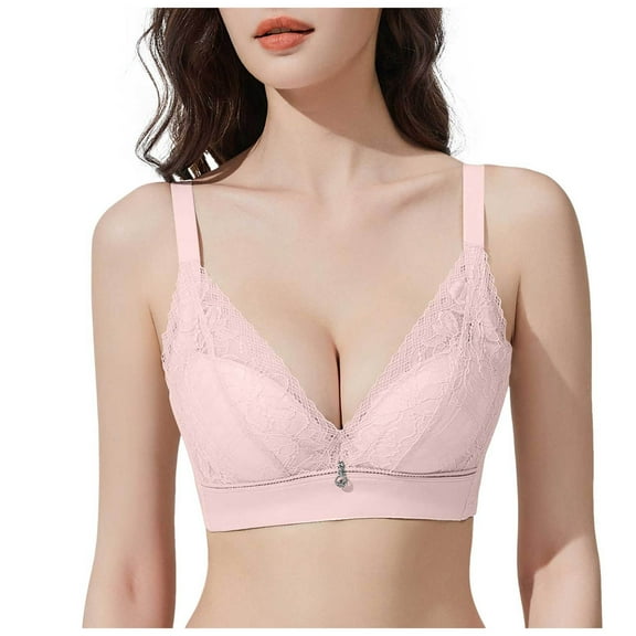 Wireless Bras For Women Plus Size Bralettes for Women Sexy Fashion Women Lace Solid Strap Wrap Plus Size Bra Underwear Everyday Basic Sleeping Bra
