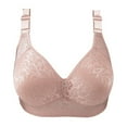 thumbnail image 1 of UPPADA Wireless Bras with Support And Lift Women's Full Coverage Non Padded Comfort Front Button Bra Comfort Wire-Free Bra Plus Size Closure Everyday Bras Plus Size Bras for Women, 1 of 7