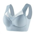 thumbnail image 1 of Wireless Bras with Support And Lift Womens Lace Bras Front Button Bra Front Snaps Seniors Push Up Everyday Bra Comfortable and Breathable Skin Care Bra Plus Size Bras for Women, 1 of 3
