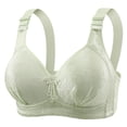thumbnail image 1 of Wireless Bras for Women, Audhol Bra for Women Front Buckle Underwear Full Coverage Padded Wireless Plus Size Thin Stretchable Tank Top Bra Bras for Women Green 2XL, 1 of 5