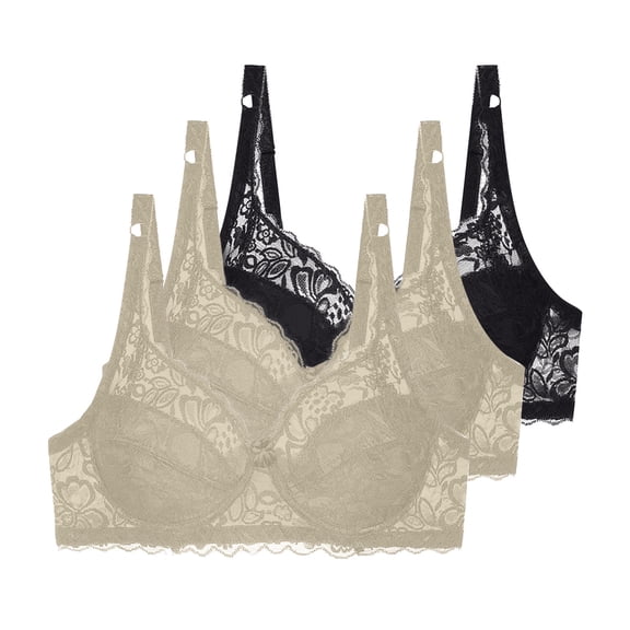Wireless Bras for Women Push Up Plunge Seamless T-Shirt Bras No Underwire Supportive Full Coverage Bralettes with Soft Support Regular and Plus Size Comfortable Bras