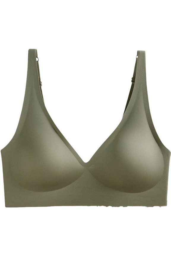 Wireless Bras for Women Smooth Back Coverage Modern Minimal Look Home Relaxation and Errands Clean Silhouette Under Tops Day To Night Comfort Easy Wear Design Summer Green XL