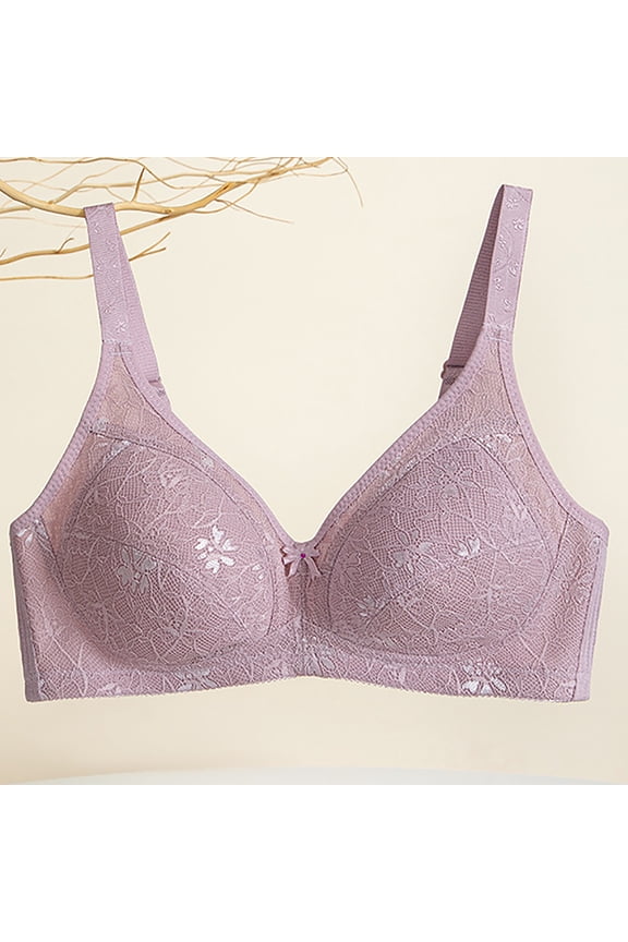Wireless Bras for Women C Cup Push Up Bralettes Womens Lightly Lined Full Coverage Comfortable Underwear Tshirt Bra