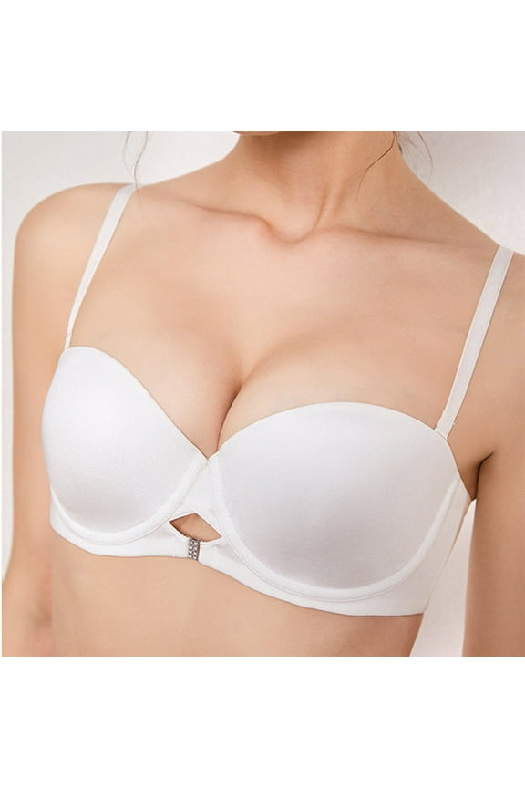 Wireless Bras for Women Front Close Hook Juniors High Impact Posture Adaptive Plunge Bras
