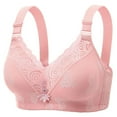 thumbnail image 1 of Wireless Bras for Women Lace Bralette V Neck Push Up Bra Everyday Comfortable Padded Bra Adjustable Strap, 1 of 8