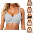 thumbnail image 1 of Wireless Bras for Women Lightweight Removable Strap Seamless No Underwire Push Up Bralette Everyday Bra, 1 of 5