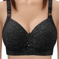 thumbnail image 1 of Wireless Bras for Women No Underwire Supportive Floral Lace Bra Seamless Push Up Full Coverage Everyday Bralettes, 1 of 6