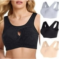 thumbnail image 1 of Wireless Bras for Women Plus Size Thin Push-Up Yoga Fitness Back-Enhancing Sports Bra Black M, 1 of 6
