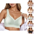 thumbnail image 1 of Wireless Bras for Women V Neck Full Coverage Lightweight Anti Sagging Seamless Bralettes Everyday Bra, 1 of 4